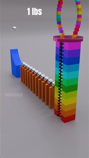 This Domino Simulation Gets Better Every Second 🔄 #satisfying #relaxing