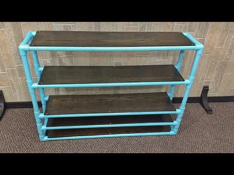DIY PVC Shoe Rack