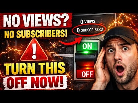No views? No subscribe? TURN THIS OFF NOW!