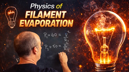 The physics behind evaporating light bulb filaments