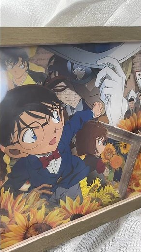 「名探偵コナン業火の向日葵コラージュ」#コラージュ #animejournal #名探偵コナン #detectiveconan #journaling #ハンドメイド #scrapbooking