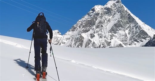 Electric skis: A handy speed boost on your way up the slopes