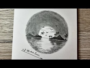 Einfach Landschaft Zeichnen Met Bleistift ||Schritt Für Schritt Zeichnen Lernen