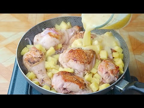 The CHICKEN and pineapple recipe that surprised everyone! A quick and easy LUNCH.