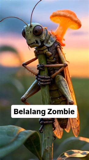 Faktunik Kecilan on Instagram: "Entomophaga grylli adalah jamur entomopatogenik yang menginfeksi dan membunuh belalang, sering menyebabkan penyakit "summit" di mana belalang mati saat mencengkeram ujung tanaman untuk menyebarkan spora. Ini adalah kompleks spesies dengan berbagai patotipe yang spesifik inang, menjadikannya agen pengendali hayati potensial untuk hama belalang. #faktaunik #belalang #zombie #serangga #animasiedukatif"