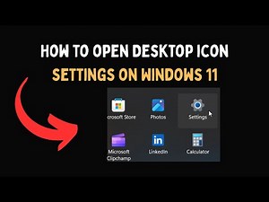 How to open Desktop icon settings on Windows 11