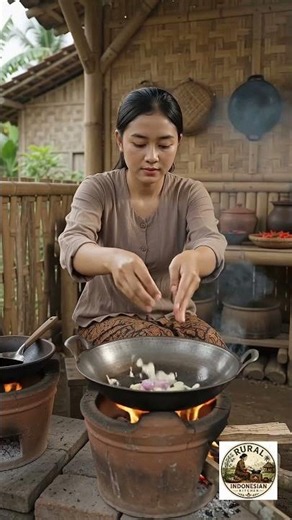 Traditional Stir-Fried Water Spinach (Tumis Kangkung) #asmrcooking #waterspinach #indonesianfood