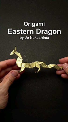 #Origami Eastern Dragon designed by Jo Nakashima Tutorial on YouTube www.youtube.com/jonakashima Diagrams also available www.jonakashima.com.br | Jo Nakashima