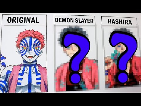 Drawing AKAZA Original | Demon slayer | Hashira - [ Kimetsu no yaiba ]