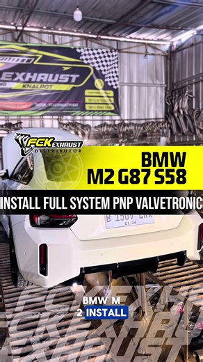 BMW M2 G87 S58 INSTALL FULL SYSTEM PNP VALVETRONIC FCK EXHAUST #exhaustsystem #valvetronicexhaust #bmwm2 #bmw #knalpotmobil