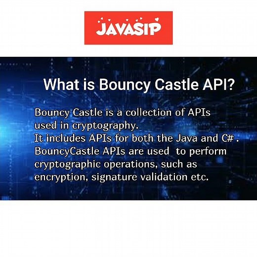 What is Bouncy Castle API? ‪@javasip-official‬ #coding #interview #java #technicalinterview #cryptography