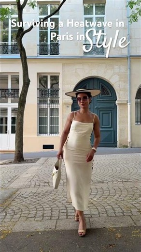 Paris heatwave but make it ridiculously chic. #summeroutfits #summerinfrance #heatwave #shortsvideo