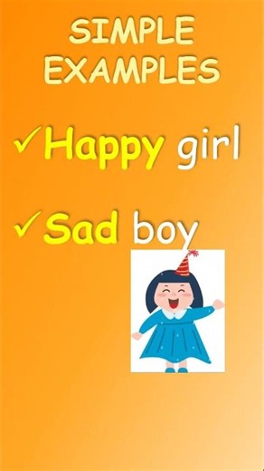 Simple Adjective Examples for Kids | English Learning