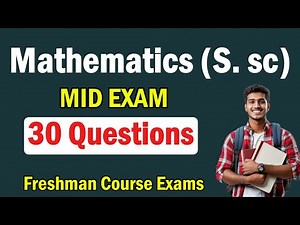 Mathematics for Social Sciences II Freshman Course Exam
