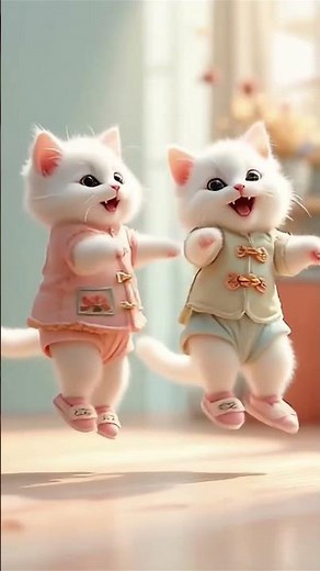 Cute Kittens Dancing! 🐾😺💃