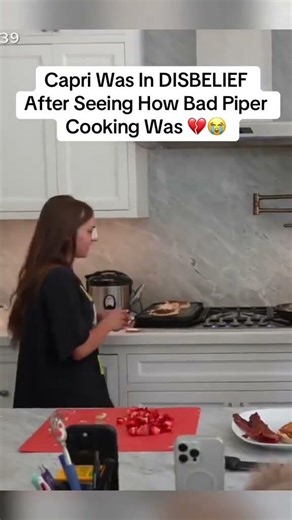Capri Was In DISBELIEF After Seeing How Bad Piper Cooking Was 💔😭 #piperrockelle #capri #fyp