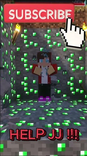 JJ and fake earth in minecraft! #maizen #minecraft #jj #mikey