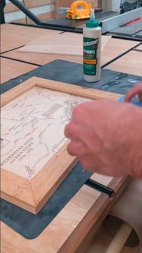 mitered frame glue up