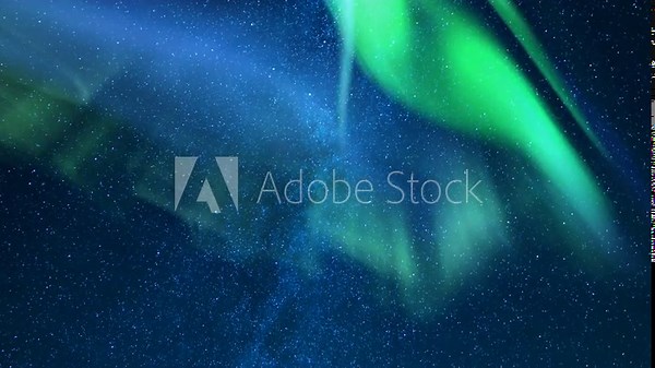 Aurora and Andromeda Galaxy in Milky Way Time Lapse Night Odyssey