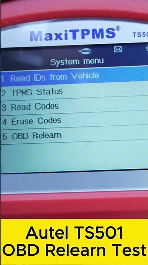 Autel TS501 TPMS Diagnostic OBD Relearn Test #shorts #autel