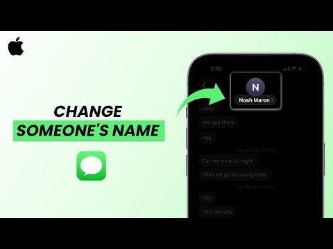 How to Change Someone’s Name in iMessages?