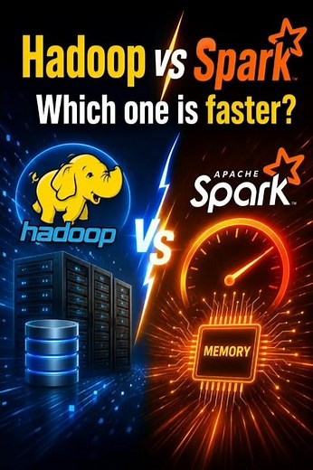Hadoop vs Apache Spark ⚡ Which Is Faster?#ApacheSpark #Hadoop #DataEngineering
