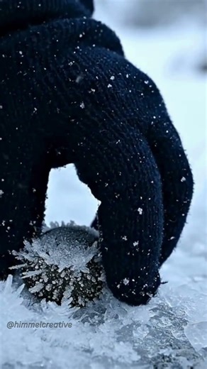 Why do frozen objects shift right after they come free?