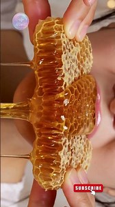 Honeycomb Eating ASMR video | Sticky Crunch + Honey Drip Sounds #Shorts