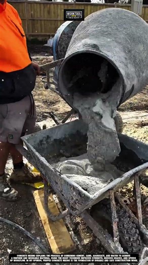 Concrete Mixing Tool for consistent cement blending Best for construction #tool