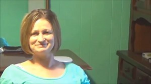 Dana gets her bob shaped up with a nape shave!