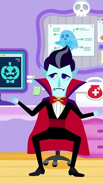 Where are you hurting Vampire? #hospital #halloween