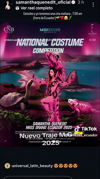 Traje de Fantasía en Miss Grand Ecuador 2025