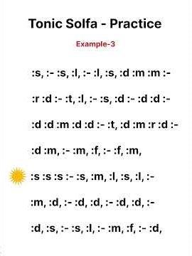 Tonic Solfa - Practice | Example- 3 #music #solfa