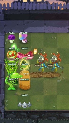 Plant vs Jester Zombie #pvz #mvpvz #plantsvszombies #pvz2 #games #pvzmobile