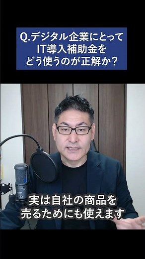 デジタル企業にとってIT導入補助金をどう使うのが正解か？