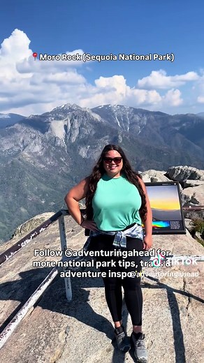 Add this one to your national park bucket list. ✍🏽 This is Moro Rock in Sequoia National Park, a short but unforgettable hike that delivers massive views with very little mileage. In just ~0.5 miles round trip, you climb 350 stone steps straight up a granite dome and suddenly find yourself above the forest canopy, with views stretching from the San Joaquin Valley to the peaks of the Great Western Divide. #nationalpark #sequoianationalpark #nationalparksusa #california #mororock