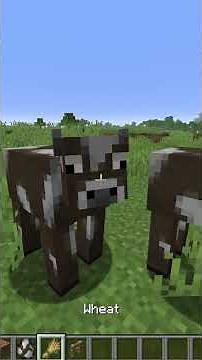 🐮 BUILD A COW FARM (TUTORIAL) #minecraft #minecraftshorts #shorts