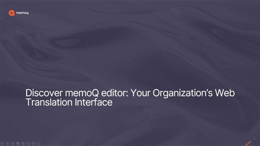 Discover memoQ editor: Your Organization’s Web Translation Interface | memoQ