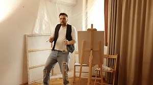 Funny Drunk Man Painting Artist Dancing Stock Footage Video (100% Royalty-free) 3541408055 | Shutterstock