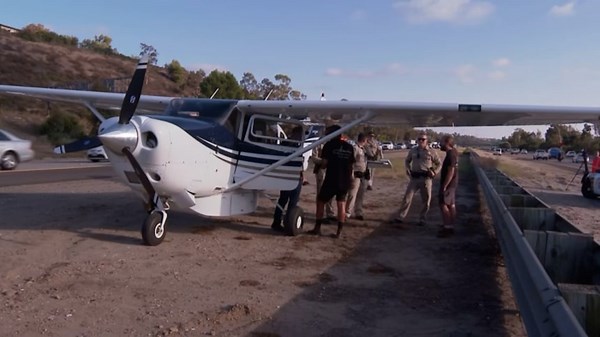 Small airplane makes emergency landing on Southern California freeway