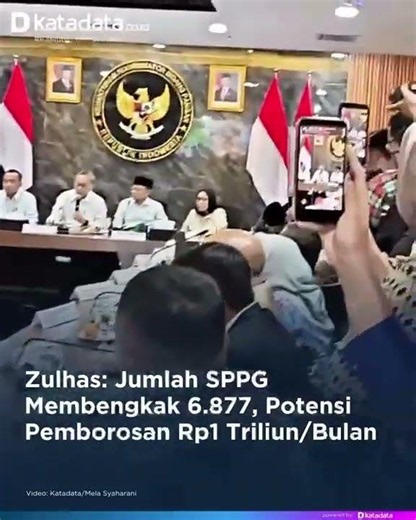 Zulhas: Number of SPPGs Swells to 6,877, Potentially Wasting IDR 1 Trillion/Month