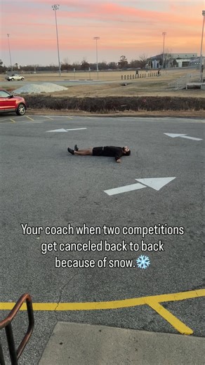 Hug your FAME coach today… they are not okay. 😂😭🚫❄️ Not how we planned the season, but we’ll be ready when it’s go time!!❤️🖤 #FAMEily #FameNC #CoachLife #CheerSeason #AllStarCheer | Fame All Stars NC
