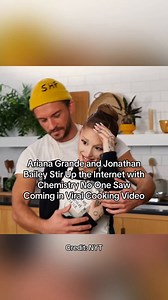 A recent Ariana Grande and Jonathan Bailey video for The New York Times Cooking — meant to be a light-hearted pizza-making promo — went viral after fans noticed an unexpectedly intimate moment between them. What started as flour, dough and cooking banter quickly sparked massive online speculation about their chemistry and left many viewers rewatching the clip in disbelief. #ArianaGrande #JonathanBailey #NYTCooking | What's Trending