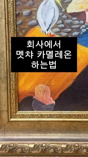 🕵🏻회사에서 멧챠 카멜레온 현실판
