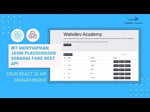 CRUD REACT JS API DENGAN REDUX : 7. Menyiapkan JSON Placeholder sebagai Fake Rest API