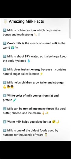 🥛 Amazing Milk Facts