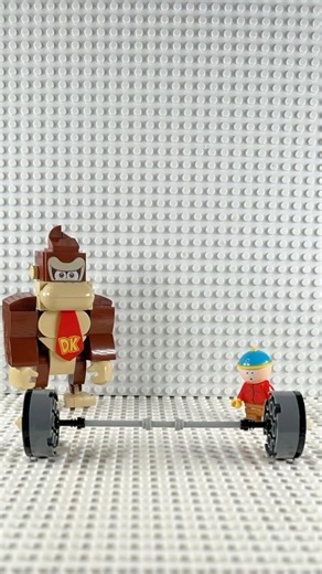 DK challenges Eric Cartman #lego #shorts #fyp #donkeykong #southpark #funny