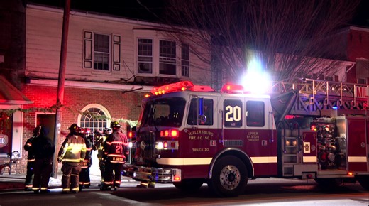 Flames damage Millersburg building, displace resident