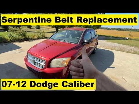 Serpentine Belt Replacement Dodge Caliber 07 08 09 10 11 12 2007 2008 2009 2010 2011 2012