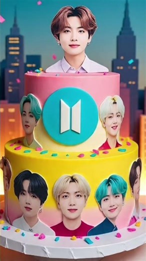 BTS cake design 🥰